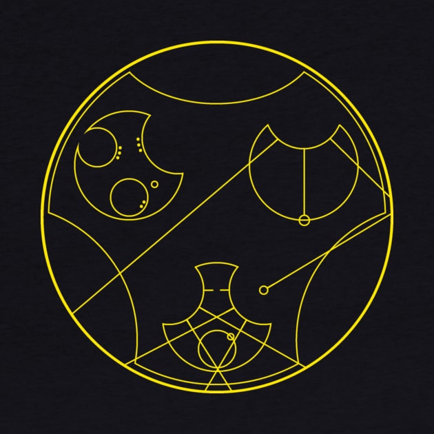 Jesus Is Lord in Gallifreyan Tee (Gold) by J. Rufus T-Shirtery